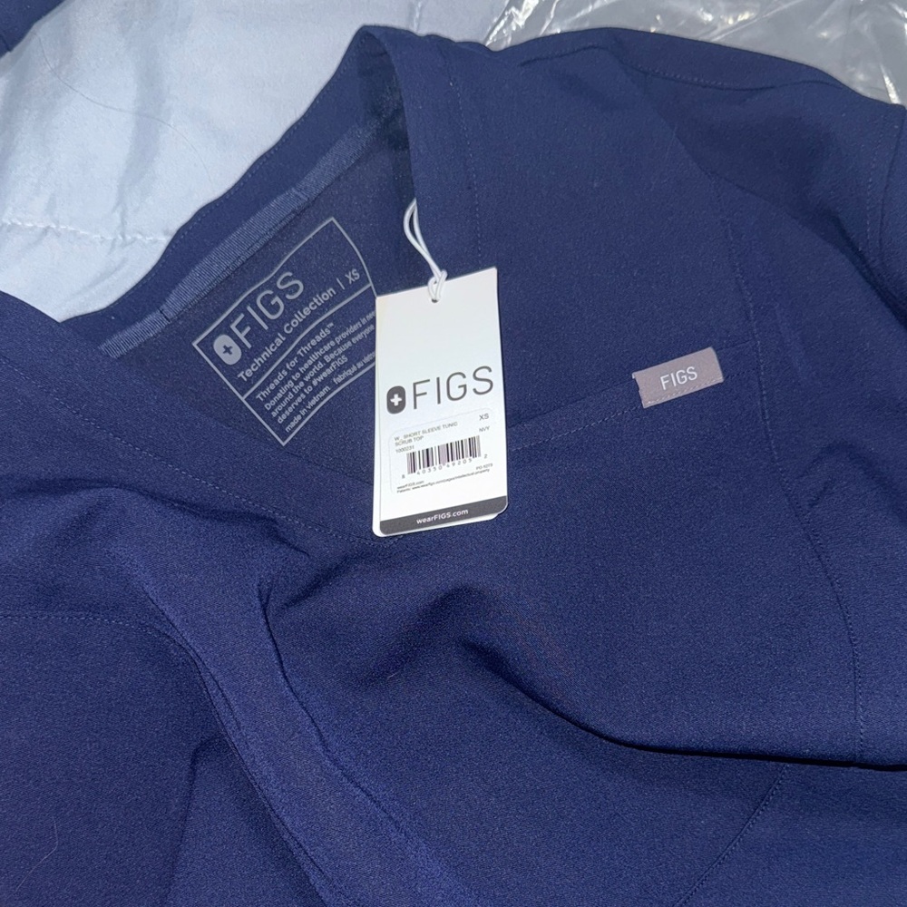 Figs Deep Blue Medical Scrub Top